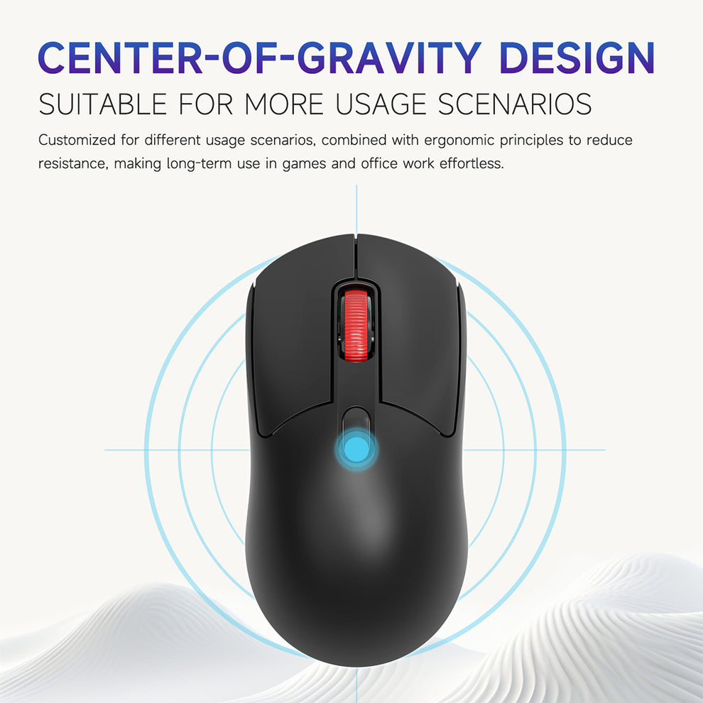 Ajazz NJ02 Wireless Gaming Mouse (Black)