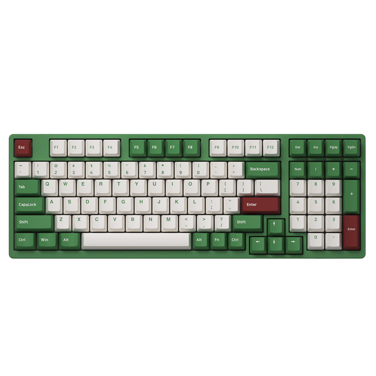 Akko Matcha Red Bean 3098S Wired RGB Hot-Swappable Mechanical Keyboard (Akko V3 Cream Yellow Pro Switch)