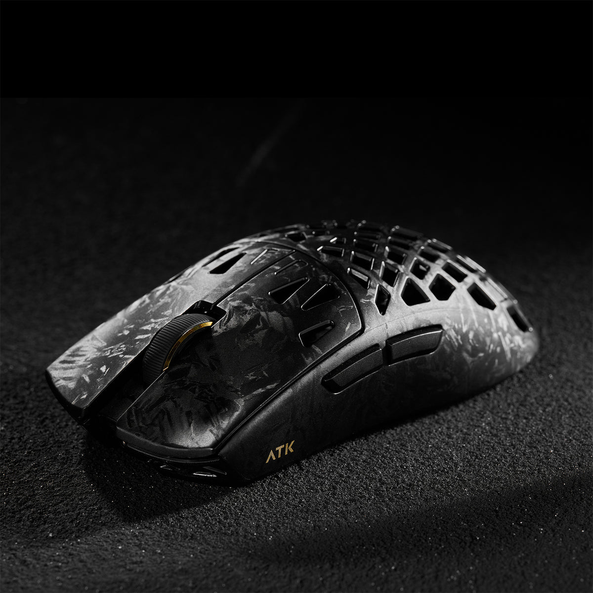ATK Blazing Sky Ghost Ultimate Series Carbon Fiber Skeleton Gaming Mouse (Black)
