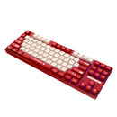 Ajazz AK870MC RGB Wired 87-Keys TKL Gasket-mounted Hot Swappable Mechanical Keyboard (Red/White)