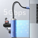 Vention 5-in-1 USB-C Docking Station - USB-C to HDMI + USB 3.0 x 3 + PD - 0.15M (Blue) (TGESB)
