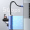 Vention 5-in-1 USB-C Docking Station - USB-C to HDMI + USB 3.0 x 3 + PD - 0.15M (Blue) (TGESB)