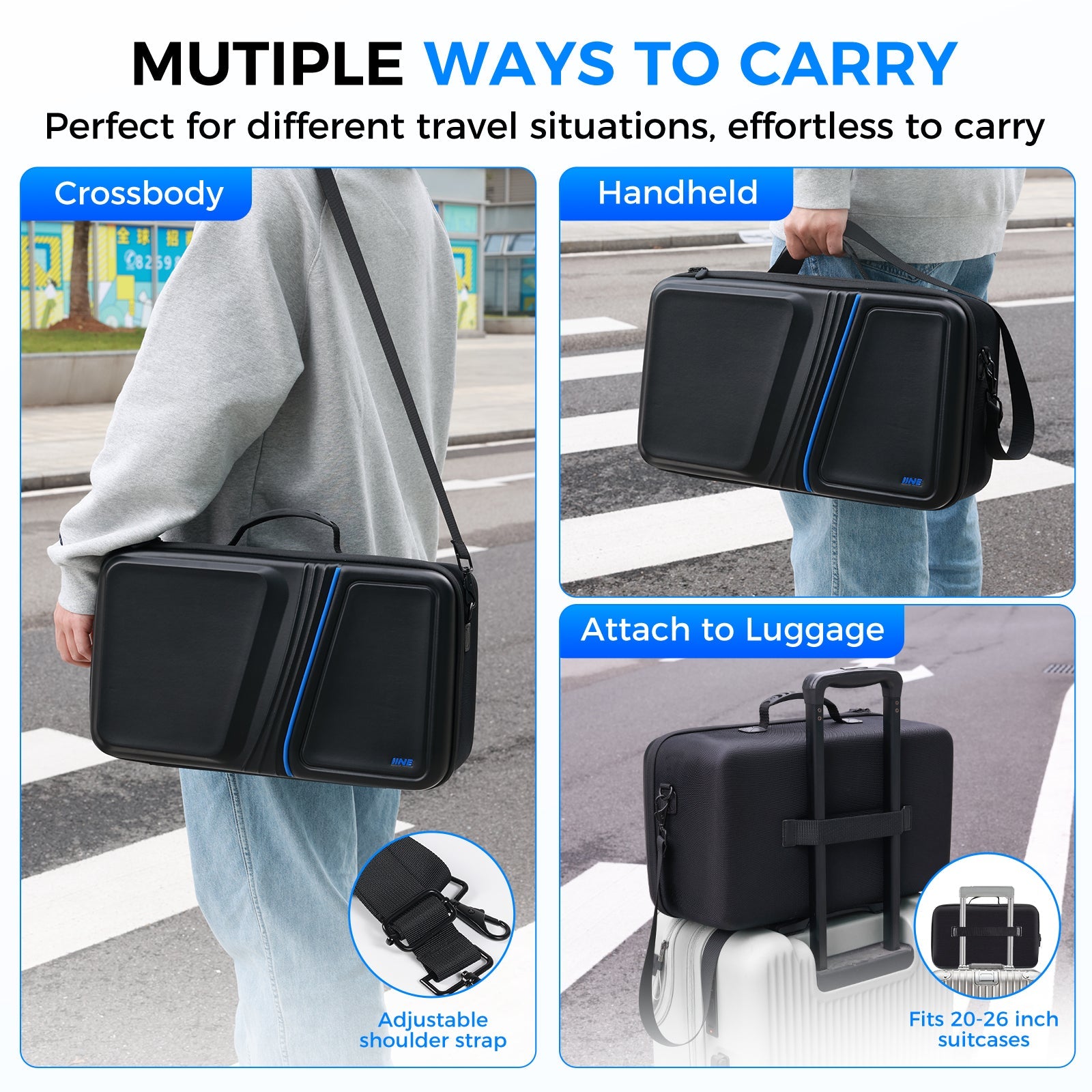 IINE Carrying Storage Bag for PS5 Pro (Black) (L1054)