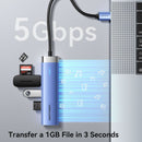 Vention 5-in-1 USB 3.0 Hub - USB-A to USB 3.0 x 3 + RJ45 + USB-C