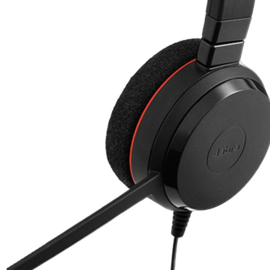 Jabra Evolve 20 Stereo UC Wired Professional Headset (Black)