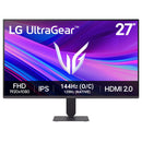 LG UltraGear 27G411A-B 27" FHD (1920x1080) 144Hz (O/C) 1ms MBR G-SYNC Compatible / AMD FreeSync IPS Gaming Monitor with Tilt Adjustment