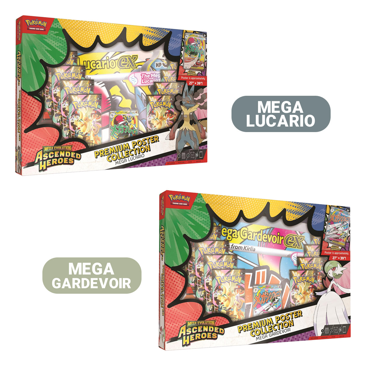 Mega Evolution Ascended Heroes Premium Poster Collection