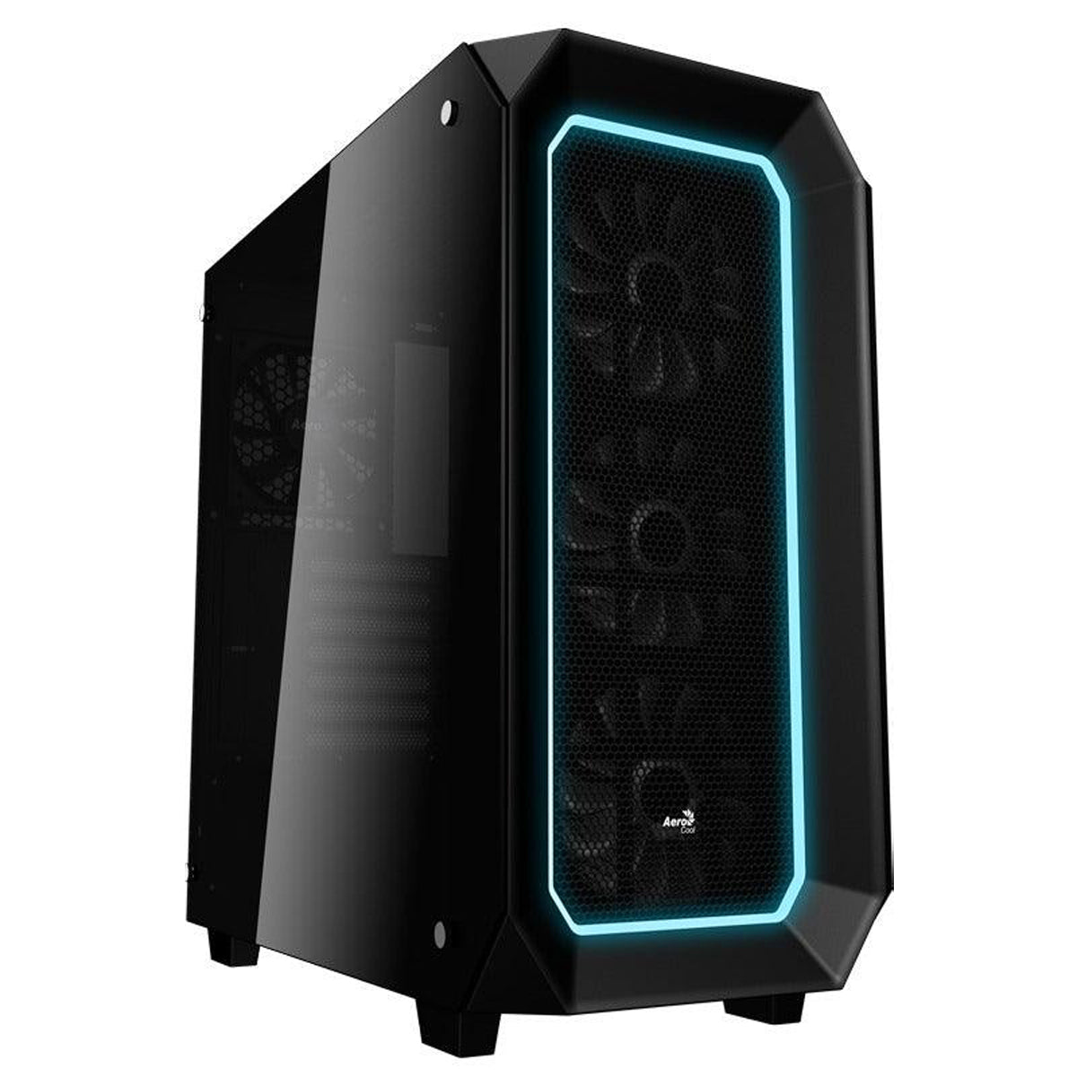 Aerocool P7-C0 Pro Dual Tempered Glass RGB Mid-Tower Case (Black)