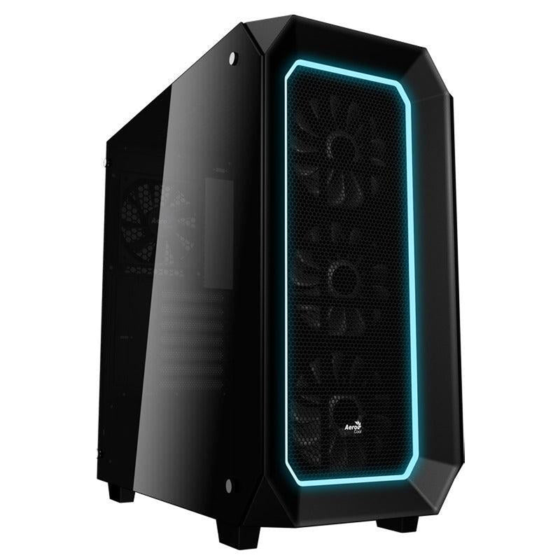 Aerocool P7-C0 Pro Dual Tempered Glass RGB Mid-Tower Case (Black)