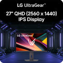LG UltraGear 27G610A-B 27" QHD (2560x1440) 200Hz 1ms IPS Gaming Monito