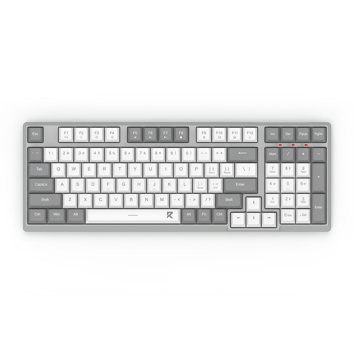 Redragon BK-7114WG Scissor Mechanism Slim Wireless 96% Keyboard (White/Grey)