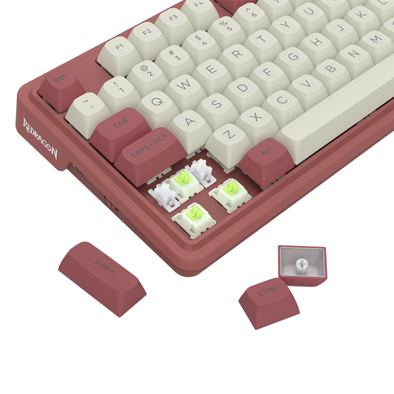 Redragon K673WR Ucal Max RGB Wireless 75% Hot-Swappable Gasket Mechanical Keyboard with Knob