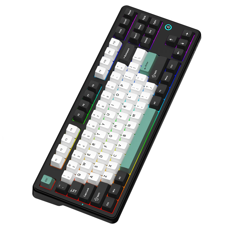 Ajazz AK870 V2 RGB Tri-Mode 87-Keys TKL Gasket-mounted Hot Swappable Mechanical Keyboard