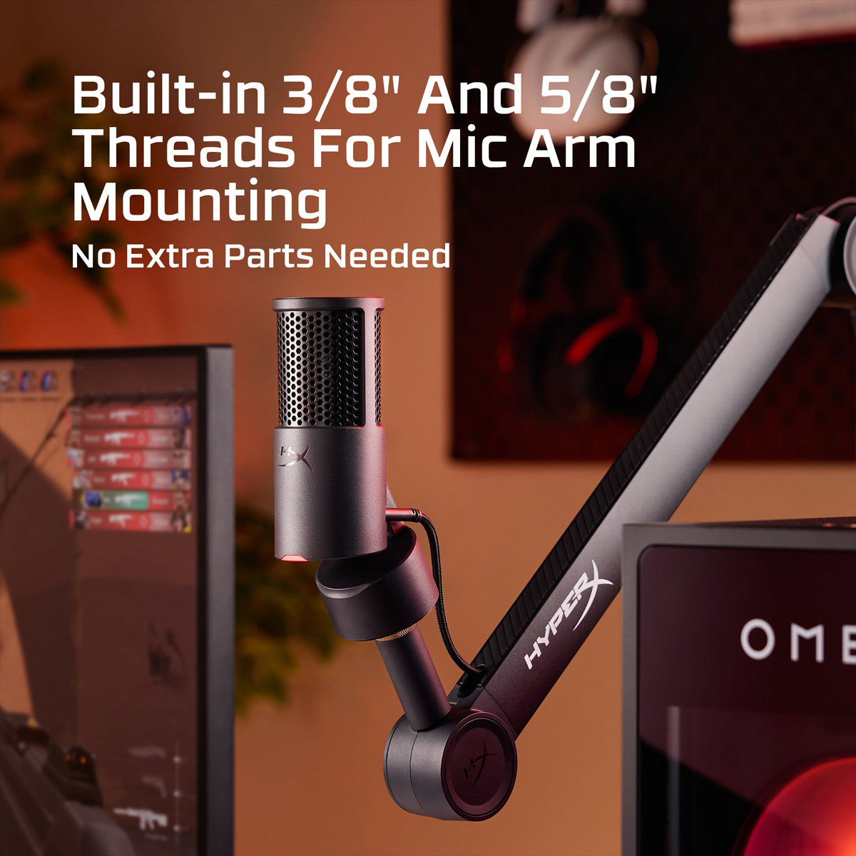 HyperX Solocast 2 Gaming USB Condenser Microphone (AR0A0AA)