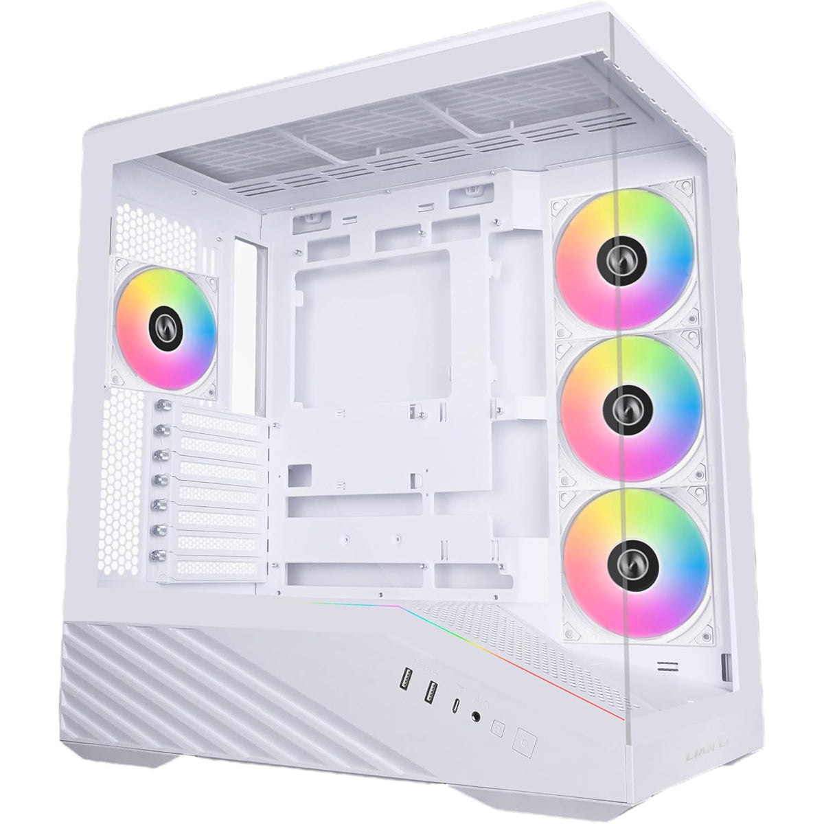 Lian Li V100 Vector ATX Mid-Tower Case (White) (G99.V100W.00)