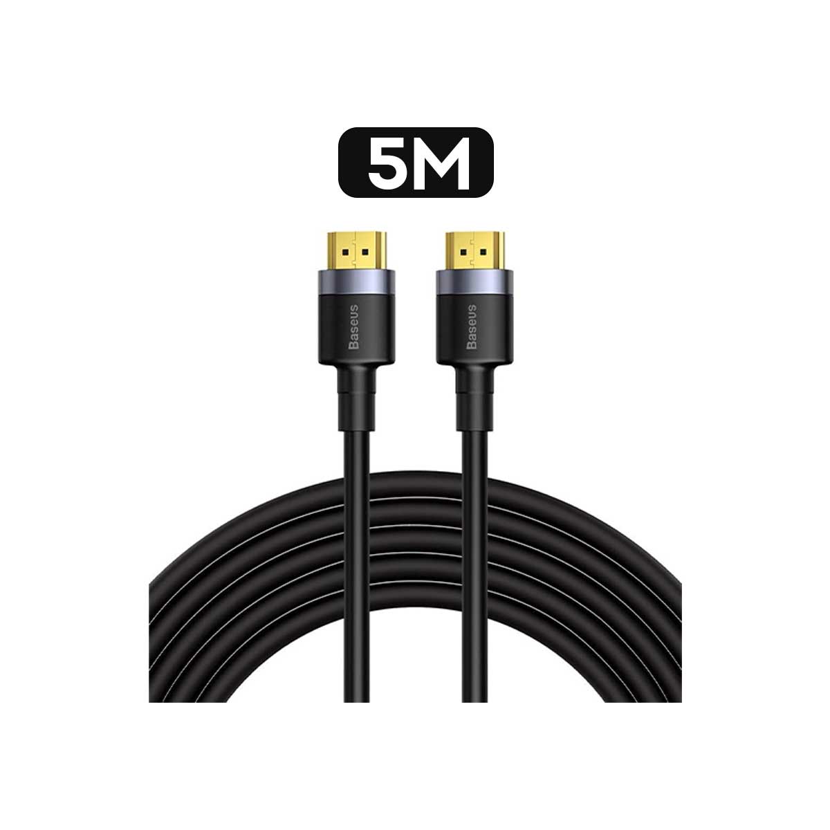 Baseus Cafule 4K HDMI Male To 4K HDMI Male Adapter Cable (1m, 2m, 3m, 5m) (Black) (CADKLF-E01, CADKLF-F01, CADKLF-G01, CADKLF-H01)