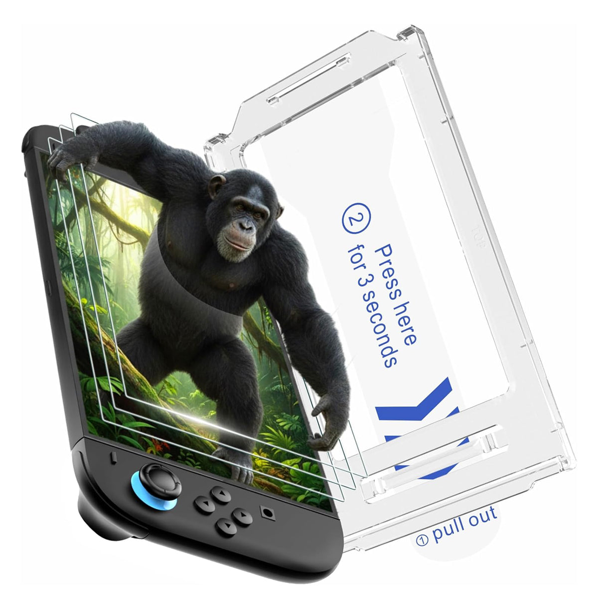 Transnovo Tempered Glass HD Screen Protector 3-Pack NSW2