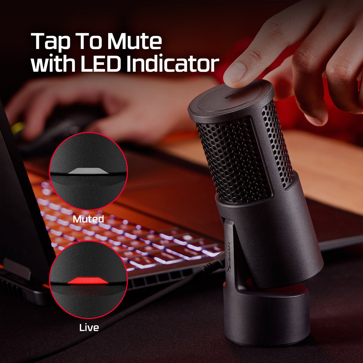 HyperX Solocast 2 Gaming USB Condenser Microphone (AR0A0AA)