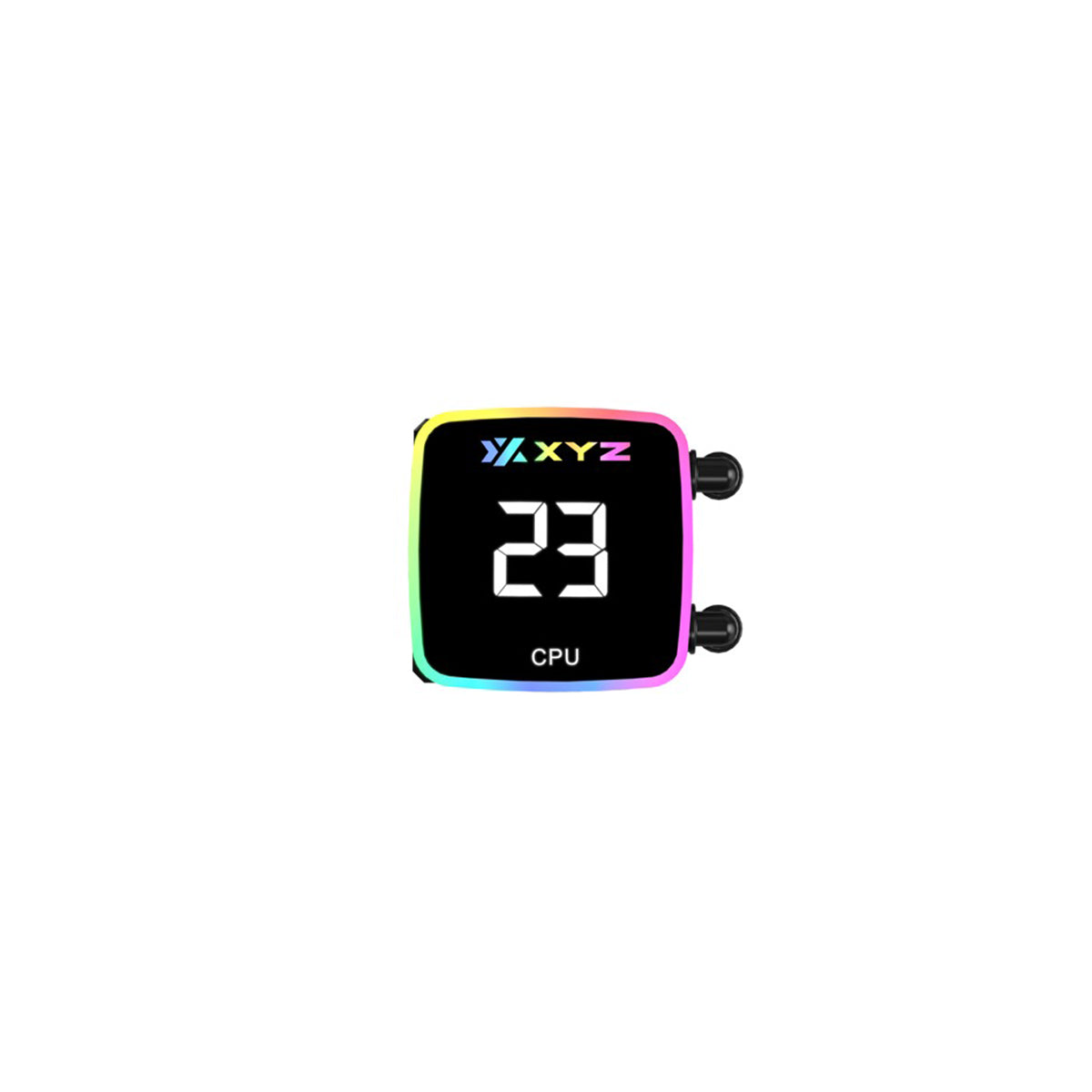 XYZ AquaPulse Fusion 360 AIO ARGB Liquid Cooler with Temperature Display 