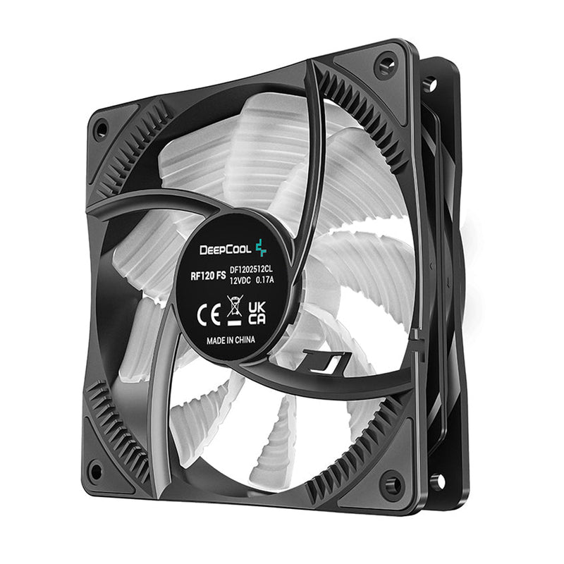 Deepcool RF120 FS 3-IN-1 3X120MM Hydro Bearing 500-1500RPM PWM Control 9 Blades 4-PIN RGB LED Fans (DP-FLED3-RF120FS-3P)