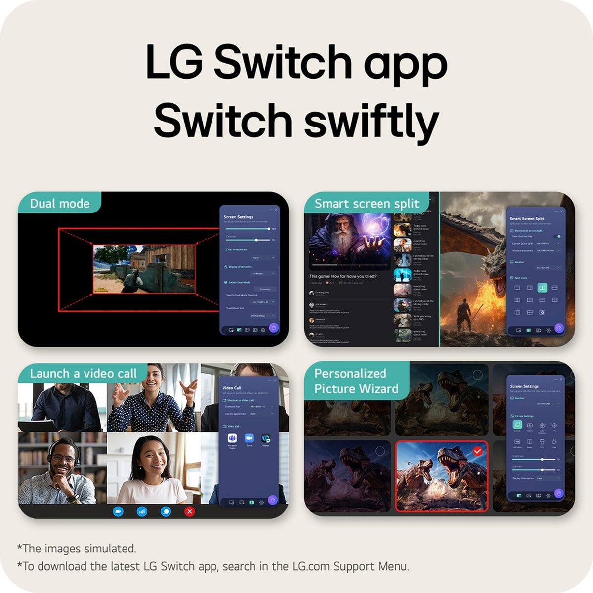 LG UltraGear G6 32G620B-B 32" QHD (2560x1440) 200Hz IPS Gaming Monitor