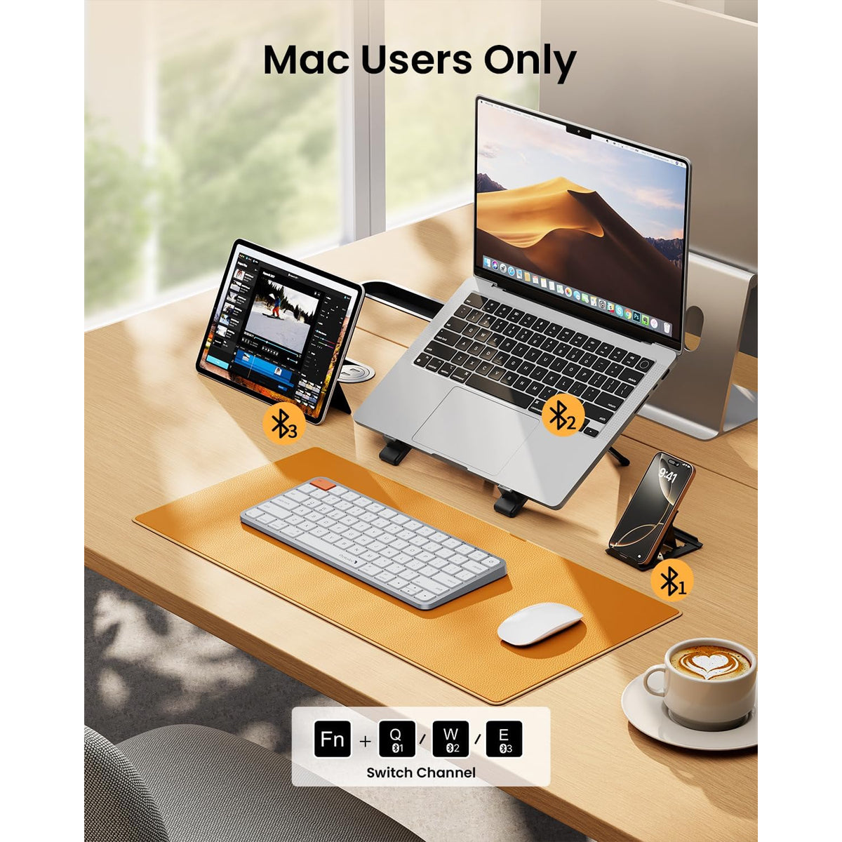 ProtoArc K90-A Multi-Device Backlit Bluetooth Mac Keyboard
