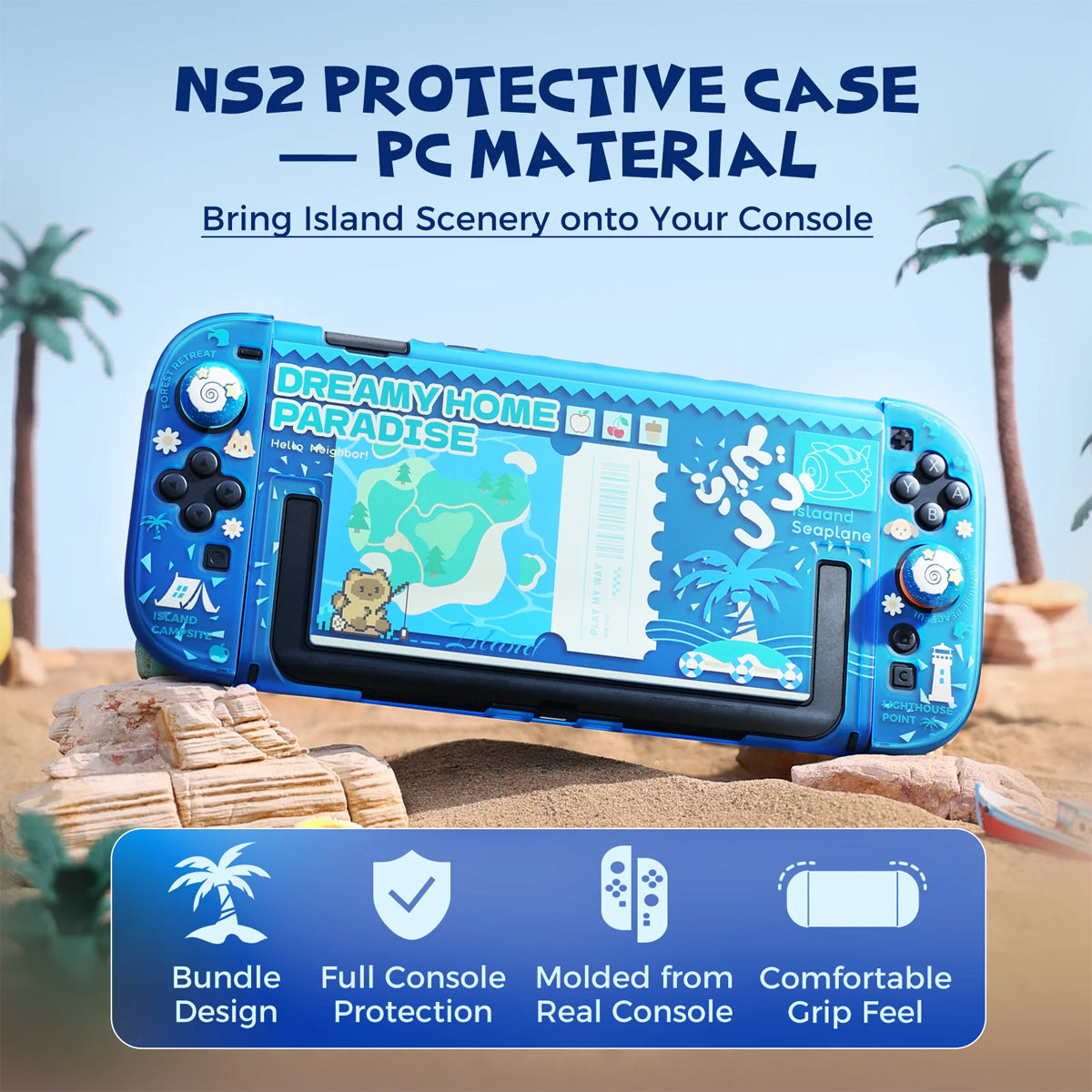 IINE Protective Case Set for Nintendo Switch 2 (Dreamy Home Paradise)