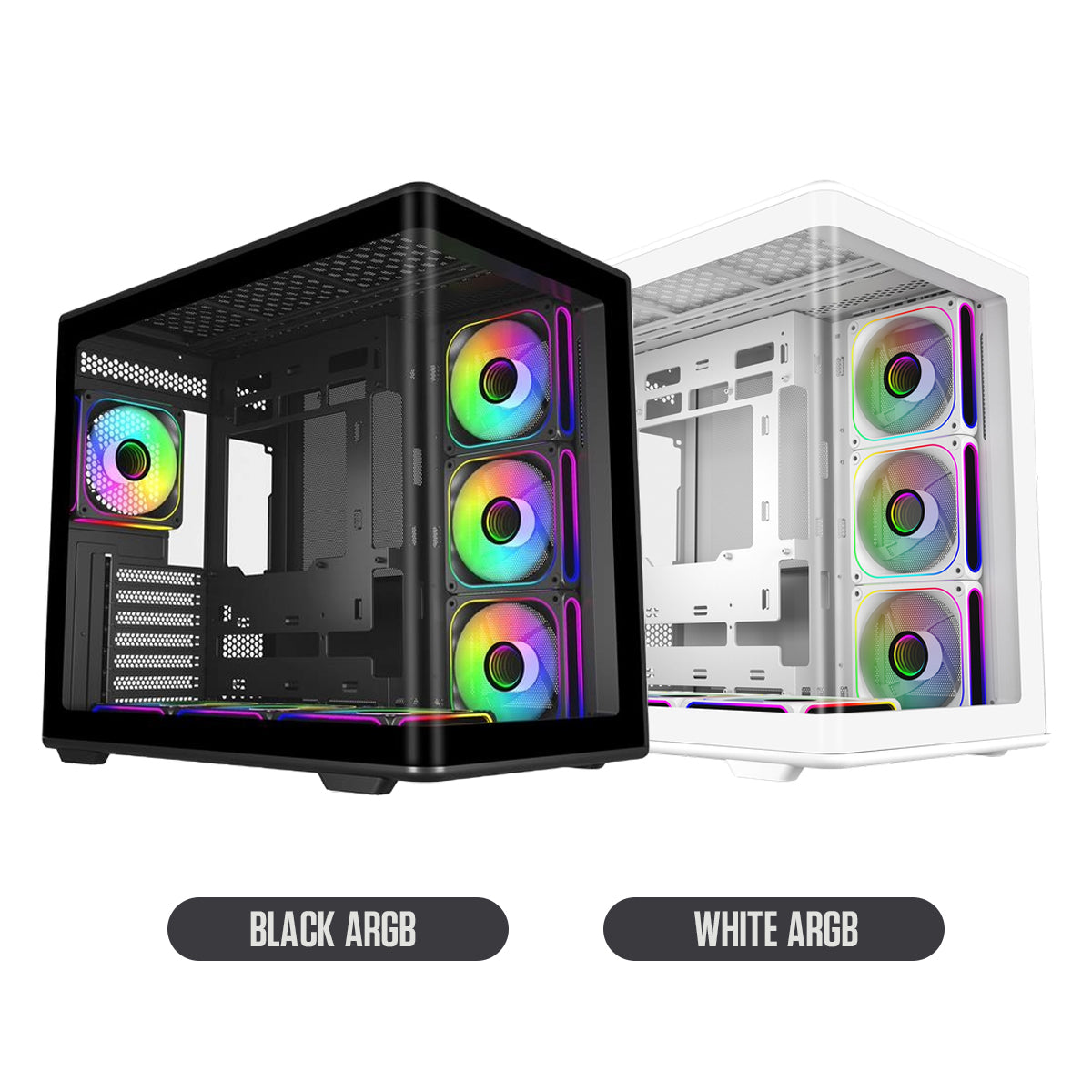 Cooler Master Elite 600 TG ATX Mid-Tower PC Case with USB-C Port