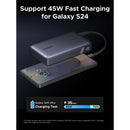 Ugreen 20000mAh 67W 1C1A Power Bank with Built-in Cable (Grey)