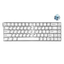 Ajazz AK680 V2 RGB Wired 68-Keys Aluminum Case Hot-Swappable Mechanical Keyboard (White) (Ice Island Switch)