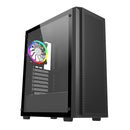 Trendsonic Breeze Mesh Front/TG Side Panel ATX PC Case with 4x Fixed Color Fan
