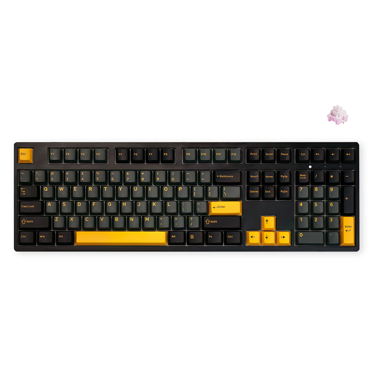 Akko Black & Gold 3108 V3 Wired Mechanical Keyboard (Akko Frost Pink Switch)