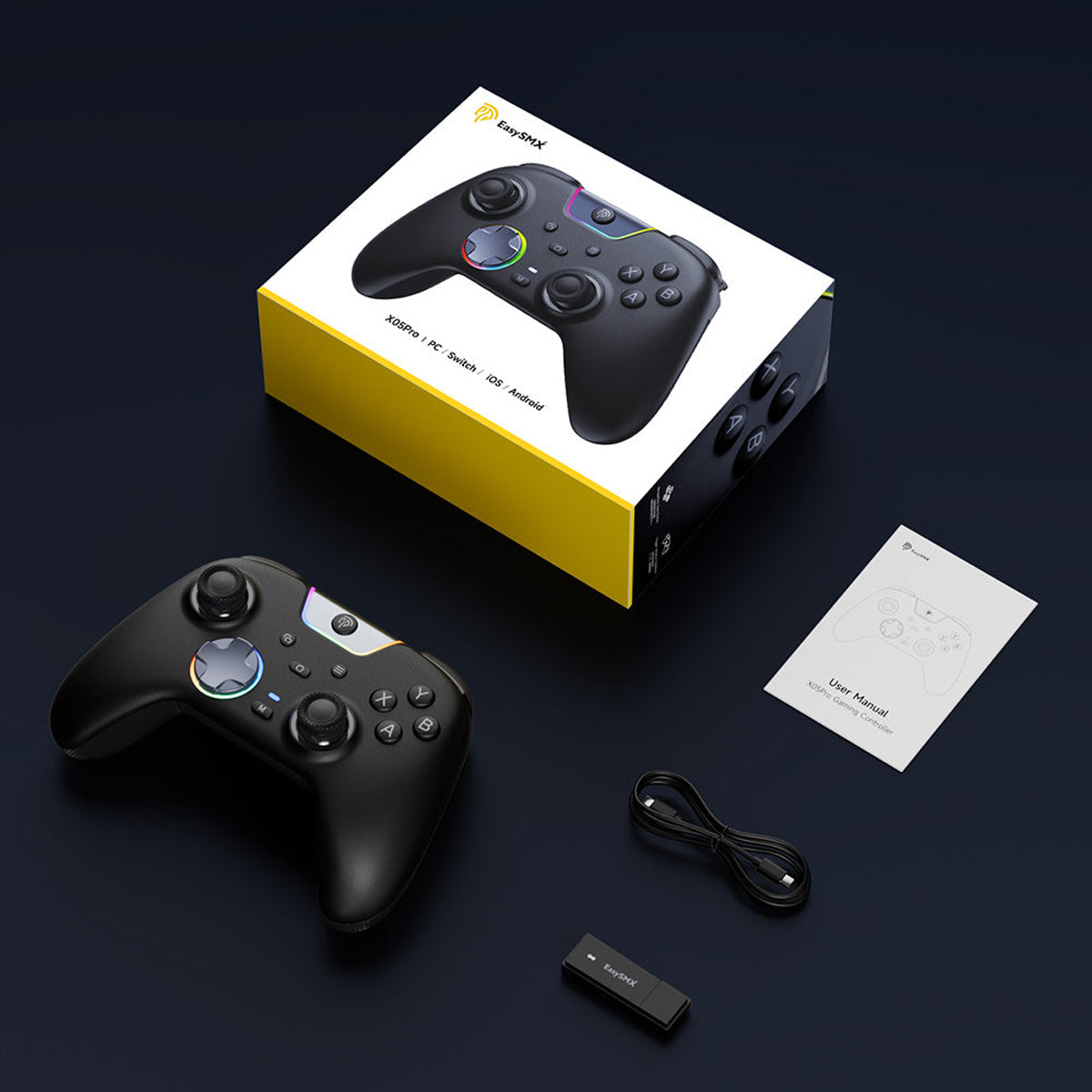 EasySMX X05Pro Multiplatform Wireless Gaming Controller for Nintendo Switch/PC/iOS/Android