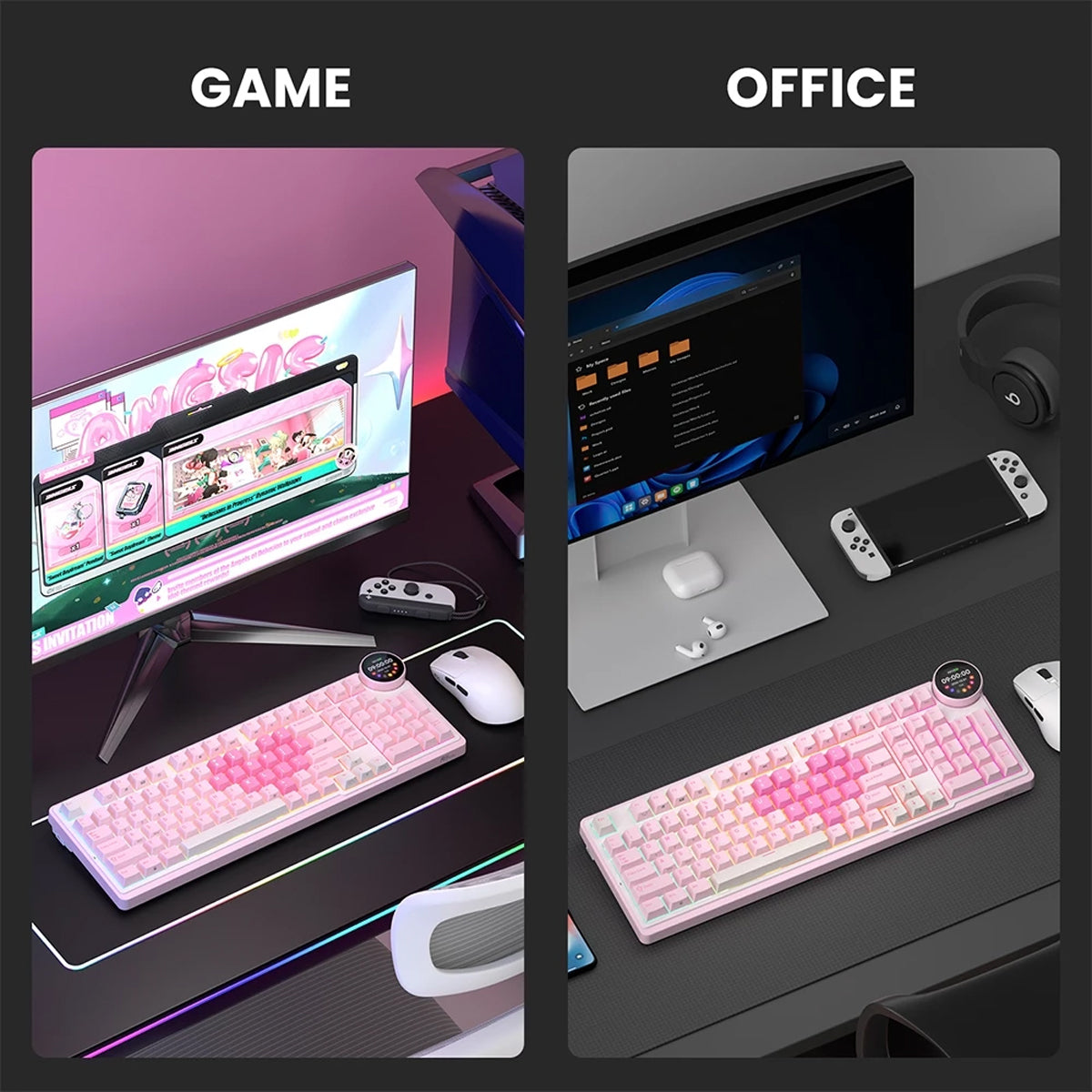 Royal Kludge RK-N99 Tri-Mode RGB Hot Swappable Mechanical Keyboard
