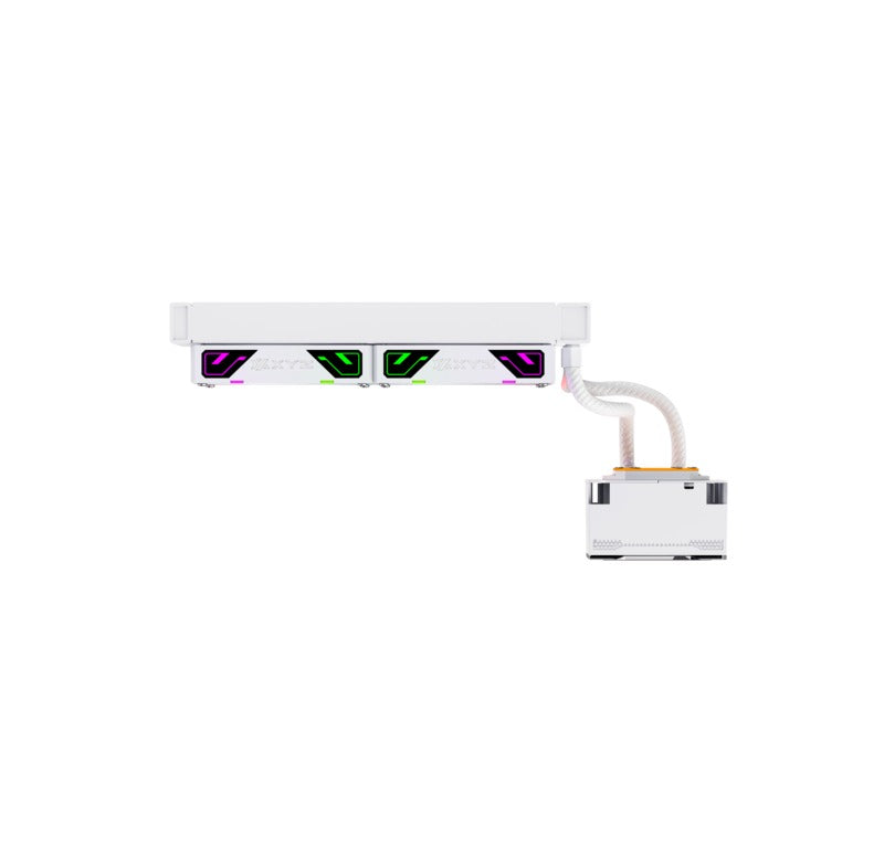 XYZ HydroTemp 240 ARGB Liquid Cooler with Temperature Display (Black, White)