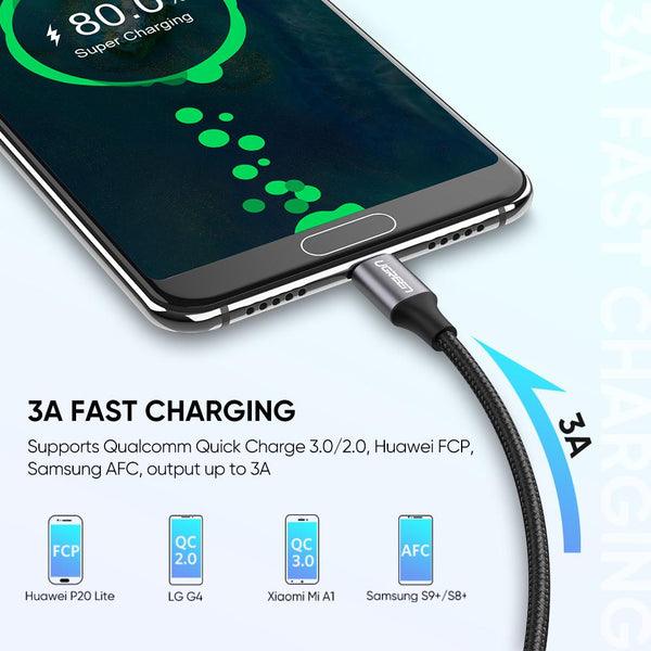 Ugreen USB-C Male to USB-A 2.0 Male Cable - 3m (Gray) (US288/60408)