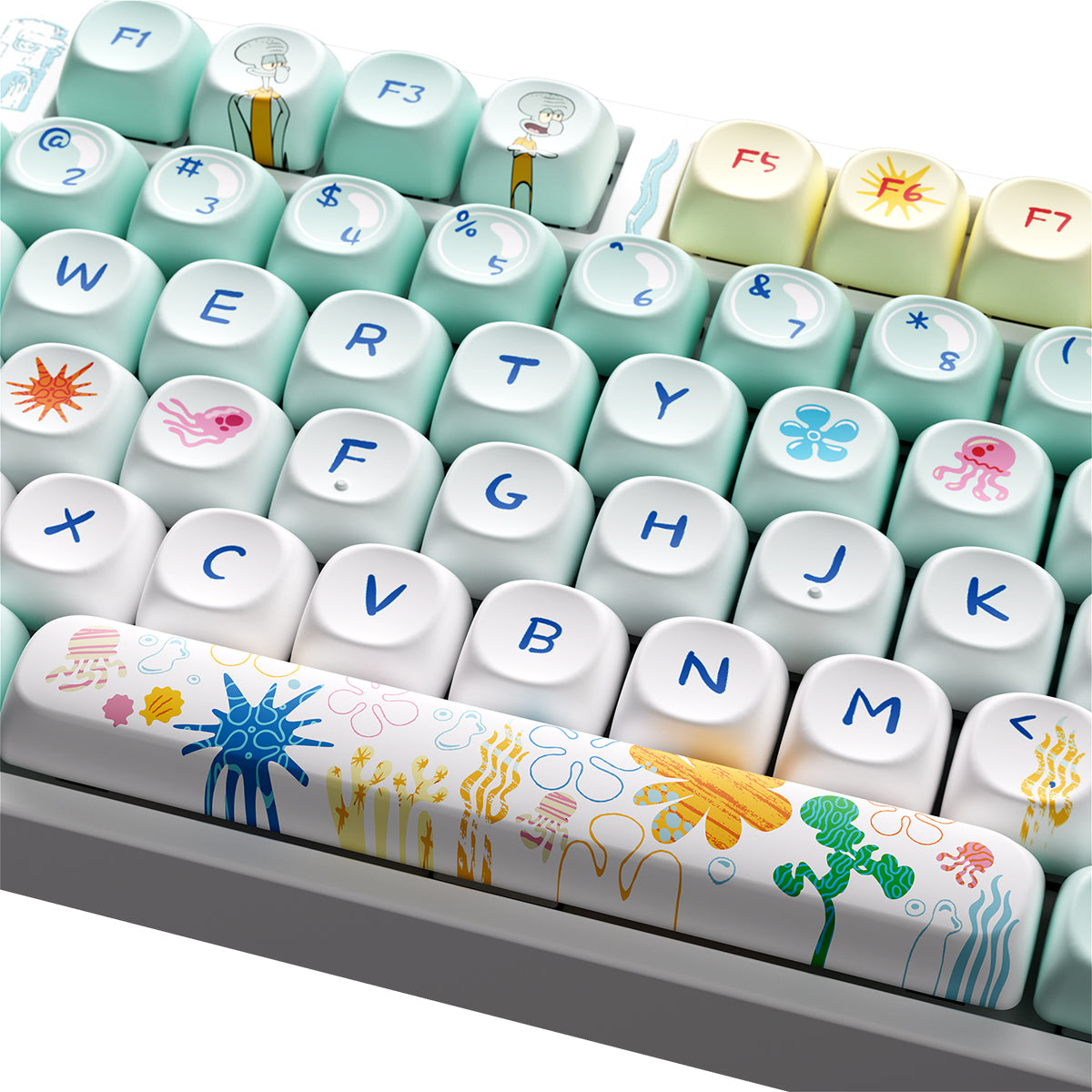 Akko Squidward Tentacles 5108 V5 Multi-Mode RGB Mechanical Keyboard (Akko V3 Piano Pro)