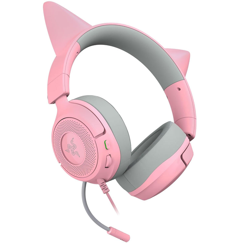 Razer Kraken Kitty V3 X Wired Kitty Headset for Gaming (Black, Quartz, White)