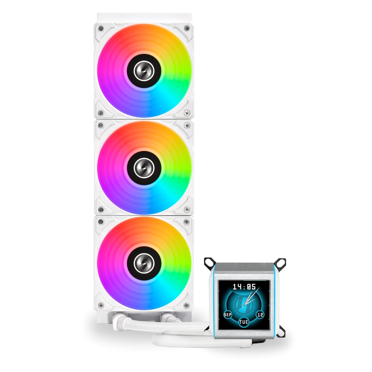 LIAN LI Galahad II LCD 360 RGB X3 120MM Close Loop CPU Cooler (GA2ALCD36)