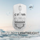 Delux M700A A825 RGB Honeycomb Lightweight Wired Pro Gaming Mouse (White)