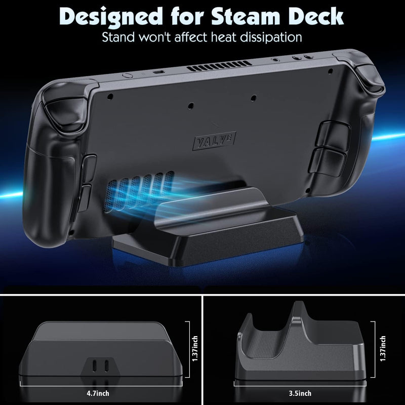 Kytok Stand For Steam Deck With 90 Degree Angle USB-C Adapter (KT-K513)