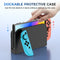 IINE Transparent PC Back Case + Silicone Joy-Pad Case Blue/ Orange for Nintendo Switch 2 (L1091)
