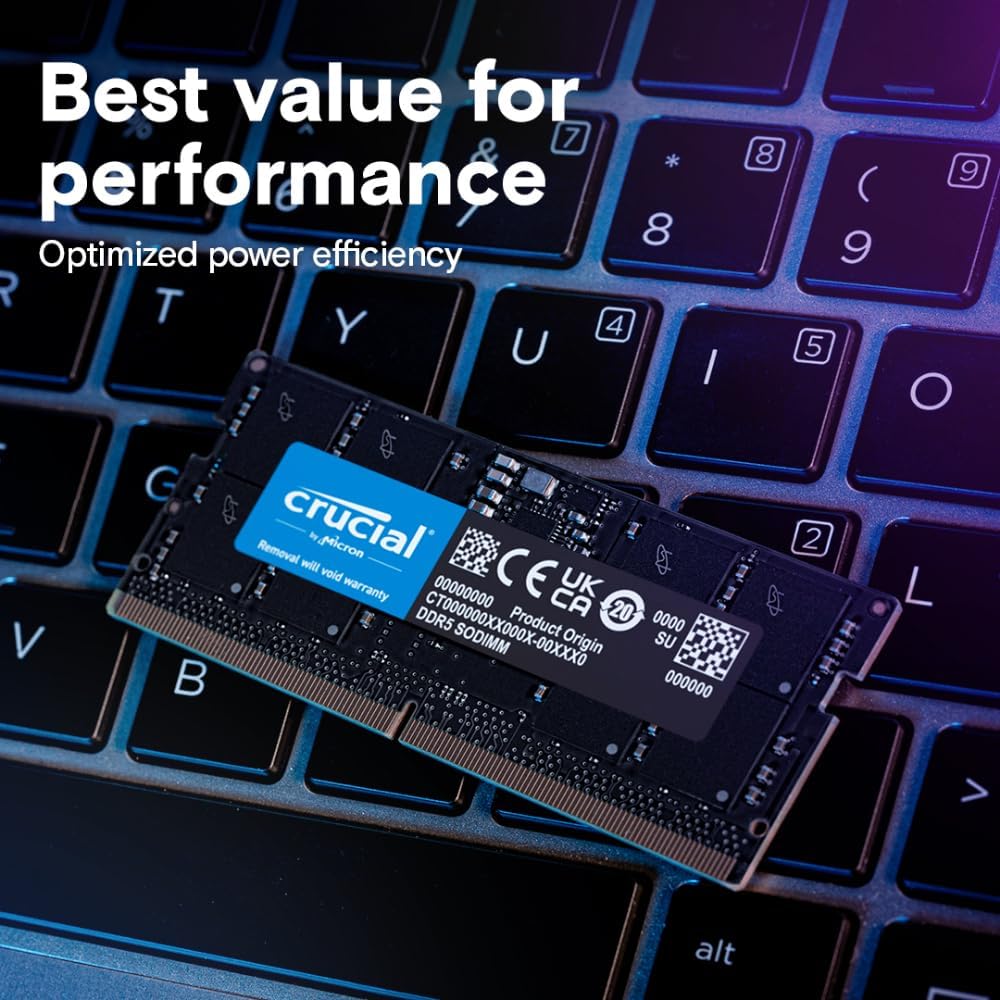 Crucial DDR5 4800MHz CL40 Sodimm Notebook Memory | DataBlitz