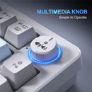 Onikuma MT501 81 Keys RGB Tri-Mode Membrane Keyboard (White)
