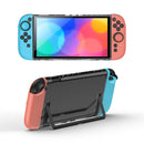 IINE Transparent PC Back Case + Silicone Joy-Pad Case Blue/ Orange for Nintendo Switch 2 (L1091)