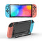 IINE Transparent PC Back Case + Silicone Joy-Pad Case Blue/ Orange for Nintendo Switch 2 (L1091)