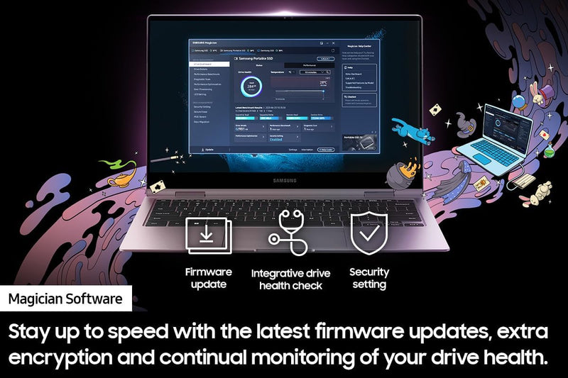 Samsung T9 USB 3.2 Gen 2X2 Read/Write Speeds Of Up To 2,000 MB/S ...