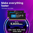 Crucial DDR5 4800MHz CL40 Sodimm Notebook Memory | DataBlitz
