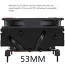 Thermalright AXP90-X53 Full HTPC/ITX Low-Profile CPU Air Cooler (Black)