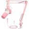 Maono PD200XS USB/XLR Podcast Dynamic Microphone Set with Boom Arm (Black, White, Pink)